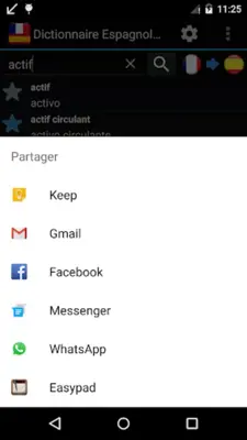 Spanish French Dictionary FREE android App screenshot 1